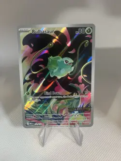 Bulbasaur 133/132 Full Art Mega Evolution Pokemon Card Mega Stamp Promo - Image 1