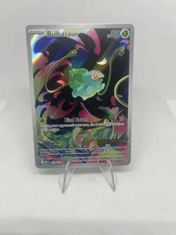 Bulbasaur 133/132 Full Art Mega Evolution Pokemon Card Mega Stamp Promo - Image 2