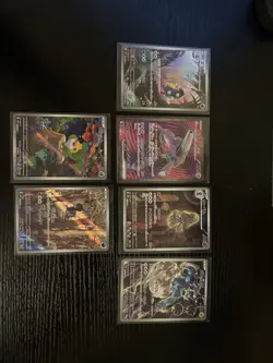 Pokemon 7 Card Lot Japanese black bolt and white flair - Image 1