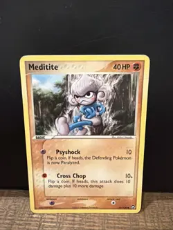 Meditite 55/108 EX Power Keepers Common Regular Pokemon TCG 2007 MP - Image 1