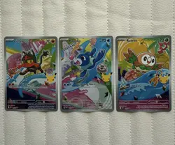 First Partner Illustration Collection pokemon Rowlet / Litten / Popplio - Image 1