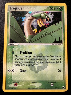 Tropius 27/101 EX Hidden Legends Pokemon Card Reverse Holo Foil Rare MP - Image 1