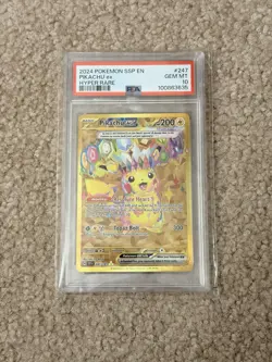PSA 10 Pikachu Ex Pokemon Surging Sparks Hyper Rare 247/191 - Image 2