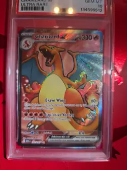 PSA 10 GEM MINT Charizard EX #183 Ultra Rare Full Art 2023 Pokemon Mew En-151 - Image 2