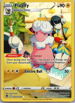 Flaaffy TG03/TG30 SWSH12: Silver Tempest Trainer Gallery Pokemon Ultra Rare LP - Image 1