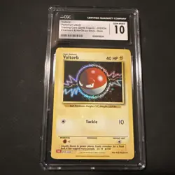 Pokemon TCG Classic Voltorb Holo 010/034 CGC 10 Gem Mint 2023 English - Image 1