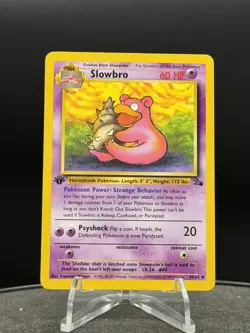 Pokemon FIRST 1st EDITION FOSSIL - #43 Slowbro NM High Grade - Image 1