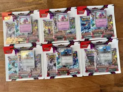 X6 Pokemon TCG Scarlet & Violet Paldea Evolved Triple Blister Pack Brand New ✅✅ - Image 1