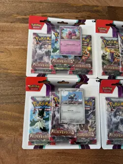 X6 Pokemon TCG Scarlet & Violet Paldea Evolved Triple Blister Pack Brand New ✅✅ - Image 3