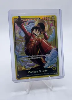 One Piece Starter Deck 29: Egghead Foil Monkey D Luffy Gold ST29-001 - Image 1