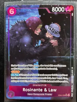 One Piece TCG Rosinante & Law Alt Art EB04-038 SR - Image 1