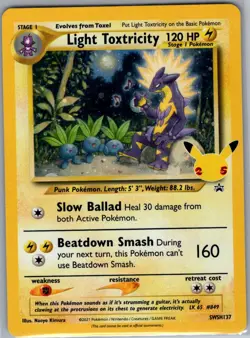 Light Toxtricity SWSH137 SWSH: Sword & Shield Promo Cards - Pokemon Card - NM - Image 1