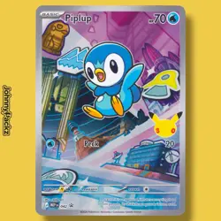 Piplup MEP042 - 2026 First Partner Illustration Promo Stamped - Pokemon Card NM - Image 1