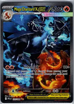 Mega Charizard X ex 125/094 SIR ME02: Phantasmal Flames - Pokemon Card - NM - Image 1