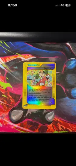 Pokemon Trainer Copycat 138/165 Expedition Card 2002 Reverse Holo Foil PSA 8 - Image 1