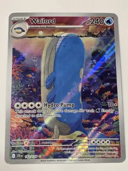 Pokemon TCG Wailord Special Illustration Rare Card Journey Together 162/159 - Image 1