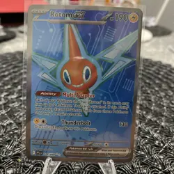 Pokemon TCG Rotom EX Holo Full Art Card Secret Rare 111/94 Phantasmal Flames NM - Image 1