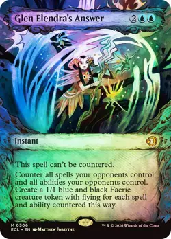 Glen Elendra's Answer Foil Showcase Lorwyn Eclipsed NM MTG - Image 1