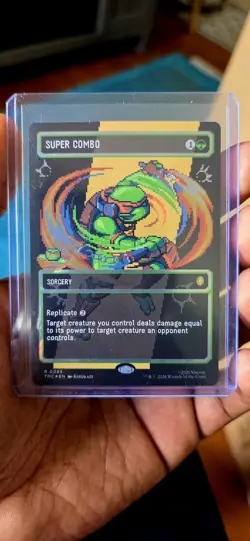 Super Combo - Surge Foil - Sorcery - Borderless Teenage Mutant Ninja Turtles MTG - Image 1