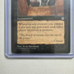 Magic: The Gathering Grave Pact Stronghold Rare Enchantment Black 1998 Kirschner - Image 4