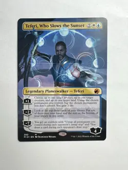 Teferi, Who Slows the Sunset Borderless Innistrad Mythic Planeswalker - Image 1