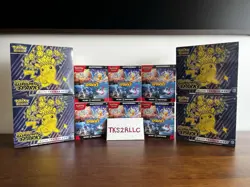 Pokemon Surging Sparks Sealed Mega Lot (4) ETBs and (6) Booster Bundles *PICS* - Image 1
