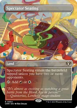 Spectator Seating - Foil Extended Art CM LP MTG - Image 1