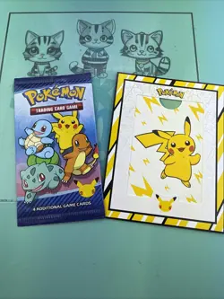 McDonalds Pokemon 25th Anniversary Cards Happy Meal Promo Booster Pack - Image 1