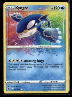 Pokemon Shining Fates Kyogre Holofoil 021/072 - Image 1