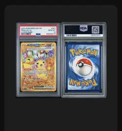 2024 POKEMON SSP EN-SURGING SPARKS HYPER RARE #247 PIKACHU EX PSA 10 NEW CERT - Image 3