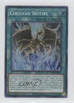 Cerulean Skyfire (SR) 1st Ed. YuGiOh Structure Deck: Sacred Beasts #SDSA-EN019 - Image 1