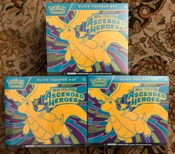 3x Pokemon TCG Ascended Heroes ETB Elite Trainer Box NEW & SEALED *IN HAND* - Image 1