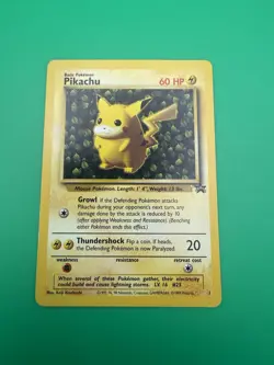 Pokemon Vintage Ivy Pikachu #1 WotC Black Star League Promo 1999 - Image 1