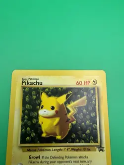 Pokemon Vintage Ivy Pikachu #1 WotC Black Star League Promo 1999 - Image 3