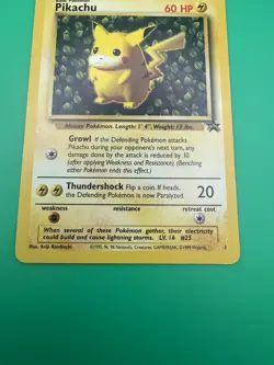 Pokemon Vintage Ivy Pikachu #1 WotC Black Star League Promo 1999 - Image 4