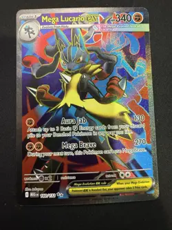 Pokemon Mega Lucario ex Ultra Rare Mega Evolution 160/132 - Image 1