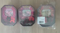 Pokemon TCG: Destined Rivals | Team Rocket Tin | Set of 3 | New & Sealed ✅ - Image 1