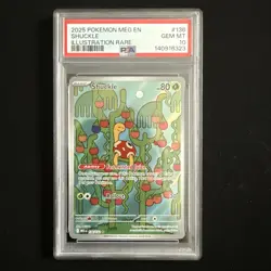 2025 POKEMON MEG EN-MEGA EVOLUTION ILLUSTRATION RARE #136 SHUCKLE PSA 10 - Image 1