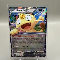 2026 Pokemon Meowth ex 062/088 Perfect Order ME03 Double Rare Holo NM - Image 1