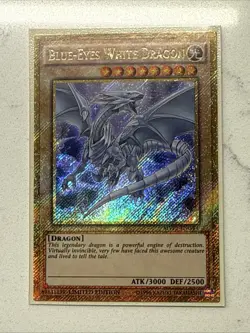 BLUE-EYES WHITE DRAGON - GOLD SECRET RARE (ALT ART) MVP1-ENGV4 YUGIOH Near Mint - Image 1