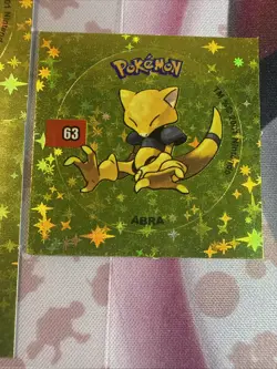 2001 Taps Gold Holo Alakazam Kadabra Abra Pog Stickers Pokemon Non-TCG - Image 4