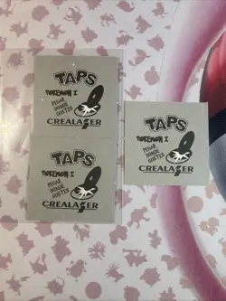 2001 Taps Gold Holo Alakazam Kadabra Abra Pog Stickers Pokemon Non-TCG - Image 5
