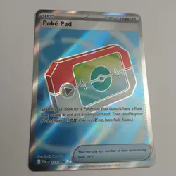 Pokemon Poke Pad 113/088 Full Art Ultra Rare Holo Set Trainer Item English - Image 1