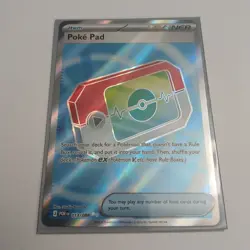 Pokemon Poke Pad 113/088 Full Art Ultra Rare Holo Set Trainer Item English - Image 3