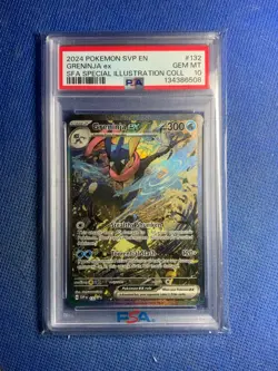 2024 POKEMON SVP EN-SV BLACK STAR PROMO #132 GRENINJA EX PSA 10 - Image 1