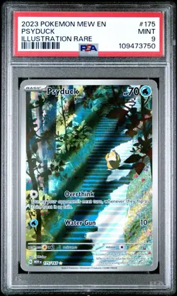 2023 POKEMON MEW EN-151 ILLUSTRATION RARE #175 PSYDUCK PSA 9 - Image 1