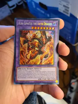 Yugioh Alba-Lenatus the Abyss Dragon DIFO-EN035 1st Secret Rare - Image 1