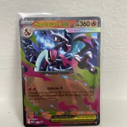 Mega Charizard X ex MEP 029 Black Star Promo Pokemon TCG - Image 1