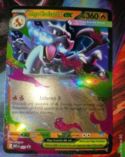 Mega Charizard X ex MEP 029 - Black Star Promo Pokemon TCG - Mega Cahrizard Tin - Image 2