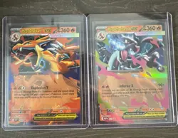 Pokemon TCG Mega Charizard ex X MEP 029 and Y MEP 030 Black Star Promo NM/M - Image 1